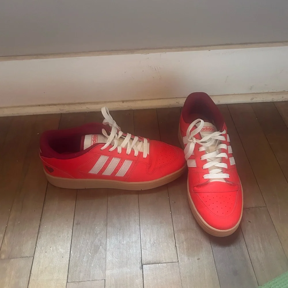 Adidas Women’s Red Low-Top Sneakers - Picture 2 of 5